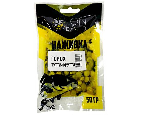 LION BAITS Горох насадочный "Наживка" натуральный "Тутти-Фрутти" 50гр