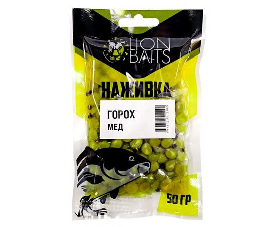 LION BAITS Горох насадочный "Наживка" натуральный "Мед" 50гр