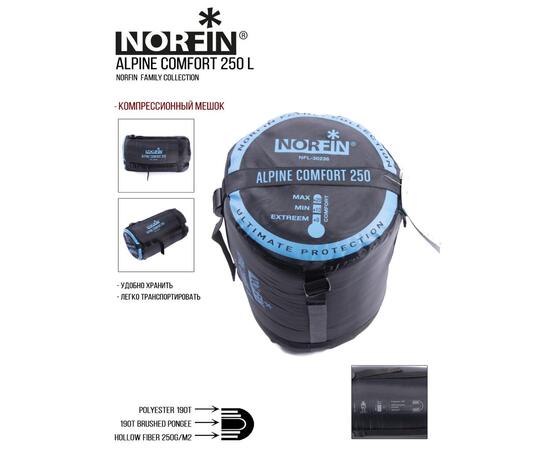 Мешок-одеяло спальный Norfin ALPINE COMFORT 250 R