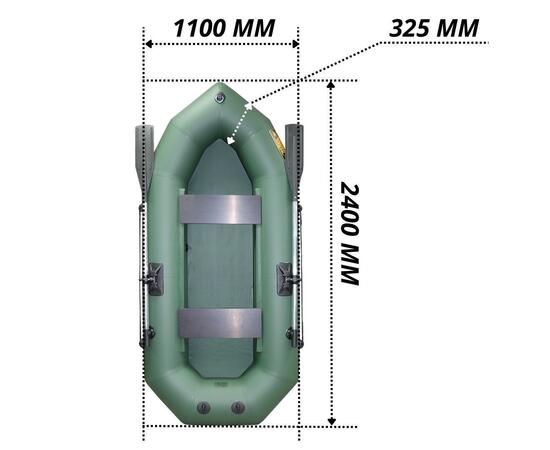 Надувная лодка ПВХ Лодки Поволжья R-240