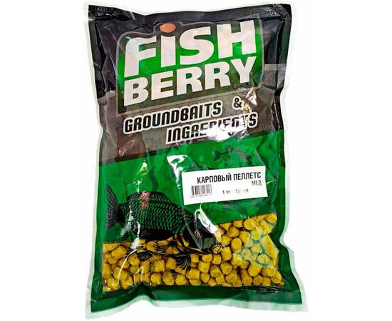 Пеллетс карповый Carp pellets "Мед" (желтый) 10мм - 1кг