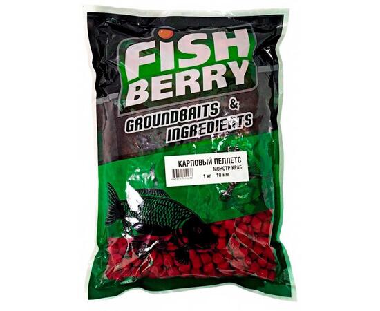 Пеллетс карповый Carp pellets "Монстр краб" (красный) 10мм - 1кг