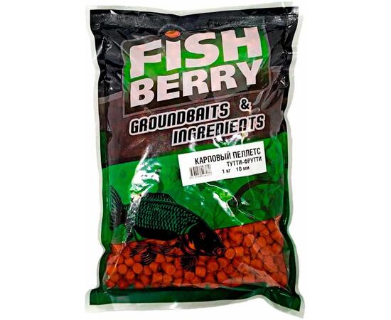 Пеллетс карповый Carp pellets "Тутти Фрутти" (оранж) 10мм - 1кг
