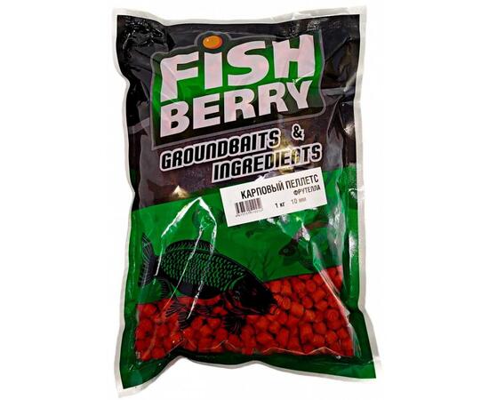 Пеллетс карповый Carp pellets "Фрутелла" (красный) 10мм - 1кг
