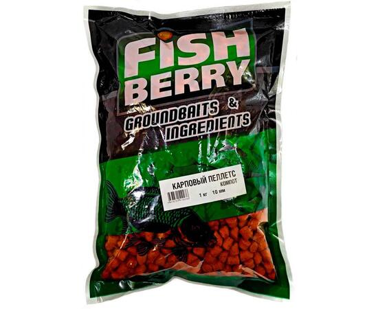 Пеллетс карповый Carp pellets "Компот" (оранж) 10мм - 1кг