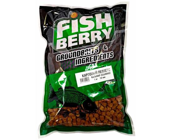 Пеллетс карповый Carp pellets "Кальмар-Осьминог" (коричневый) 10мм - 1кг