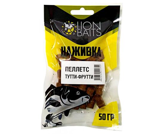 Lion baits Пеллетс насадочный "Наживка" с резинкой "Тутти-Фрутти" 8 мм 50гр