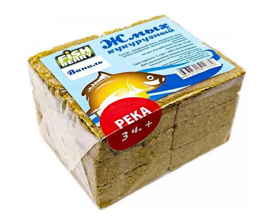 Fishberry Жмых кукурузный Макуха "Ваниль. Река 3 часа+" 12шт