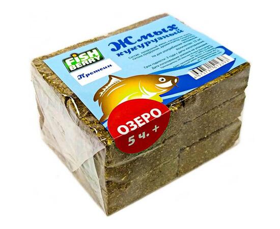 Fishberry Жмых кукурузный Макуха "Протеин. Озеро 5 часов+" 12шт