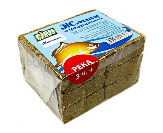 Fishberry Жмых кукурузный Макуха "Протеин. Река 3 часа+" 12шт