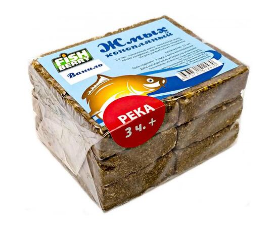 Fishberry Жмых конопляный Макуха "Ваниль. Река 3 часа+" 12шт