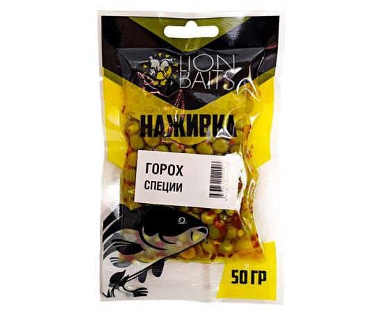 LION BAITS Горох насадочный "Наживка" натуральный "Специи" 50гр