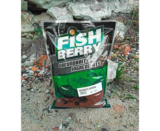 FISHBERRY Пеллетс карповый (криль, цвет - оранж) 2мм - 1 кг