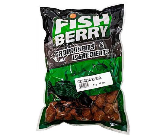 FISHBERRY Пеллетс карповый (криль, цвет - оранж) 18мм - 1 кг