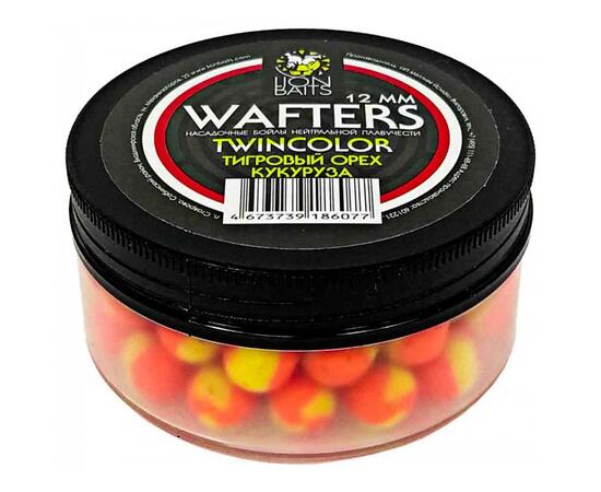 Бойлы нейтральной плавучести двухцветные (Wafters) "Тигровый орех-Кукуруза" 12мм