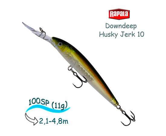 Воблер RAPALA Downdeep Husky Jerk 10, OGH