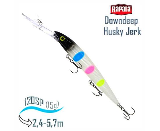 Воблер RAPALA Downdeep Husky Jerk 12, BWB