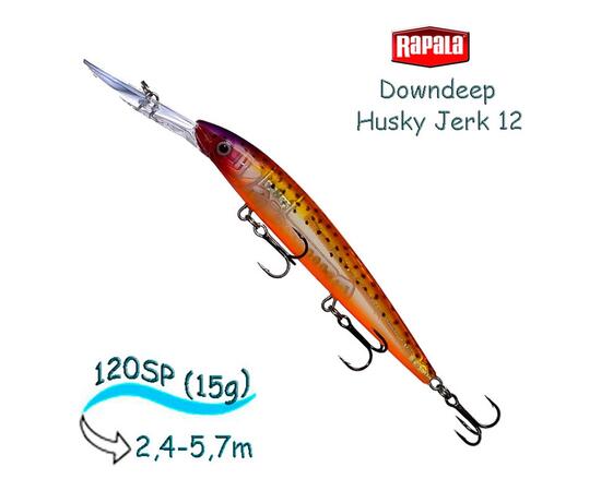 Воблер RAPALA Downdeep Husky Jerk 12, GPSF