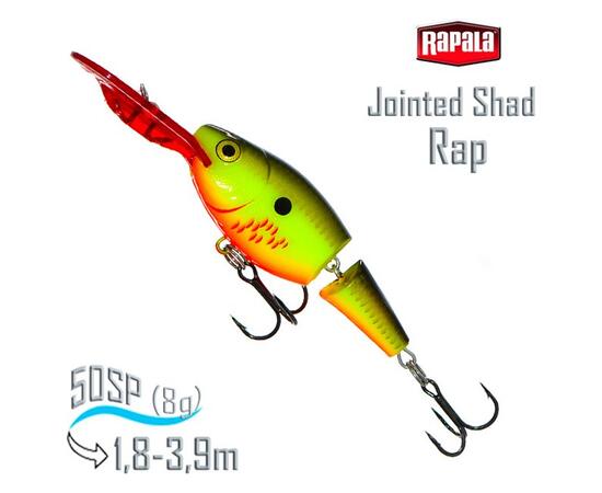 Воблер RAPALA Jointed Shad Rap 05, BHO
