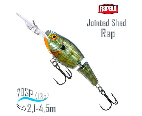 Воблер RAPALA Jointed Shad Rap 07, CBG
