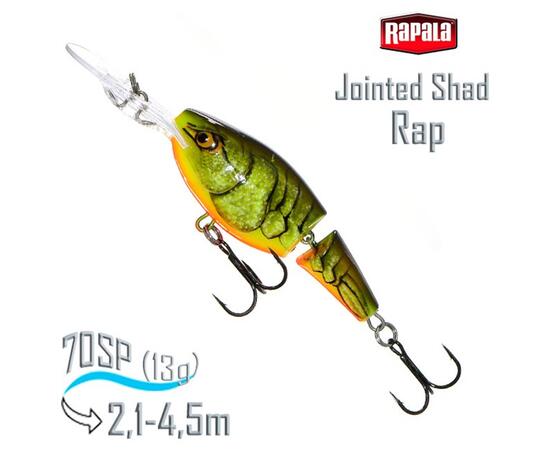 Воблер RAPALA Jointed Shad Rap 07, FCW