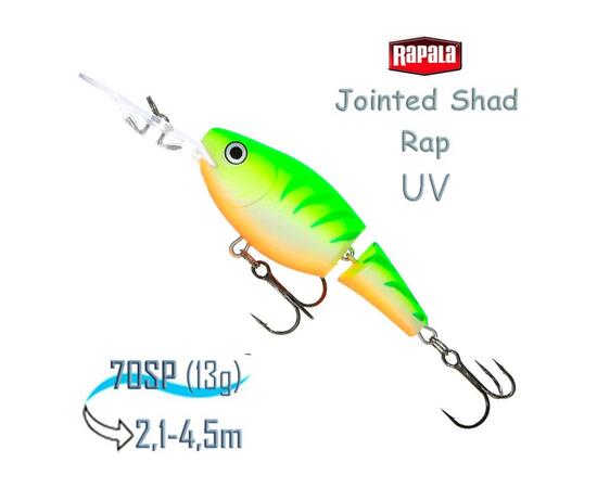 Воблер RAPALA Jointed Shad Rap 07, GTU