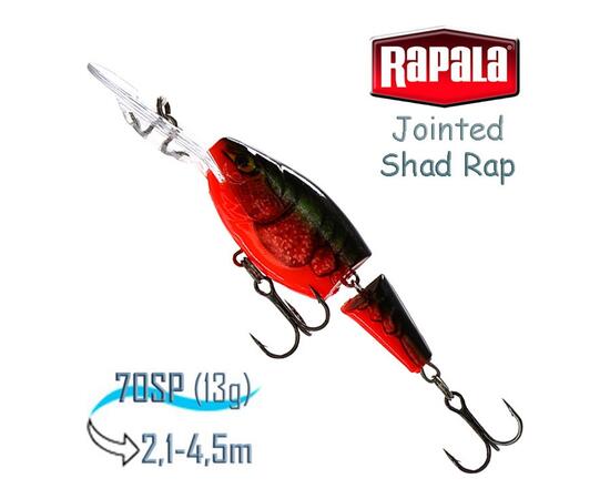 Воблер RAPALA Jointed Shad Rap 07, RCW