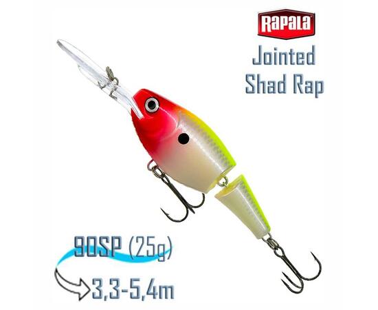 Воблер RAPALA Jointed Shad Rap 09, CLN