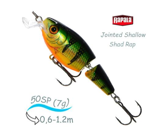 Воблер RAPALA Jointed Shallow Shad Rap 05, P