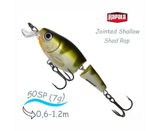 Воблер RAPALA Jointed Shallow Shad Rap 05, YP
