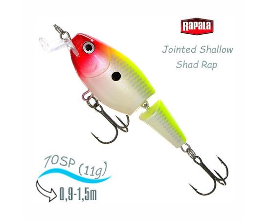 Воблер RAPALA Jointed Shallow Shad Rap 07, CLN