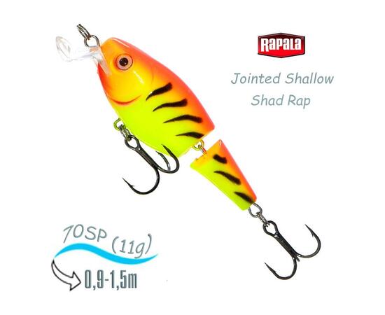 Воблер RAPALA Jointed Shallow Shad Rap 07, HT