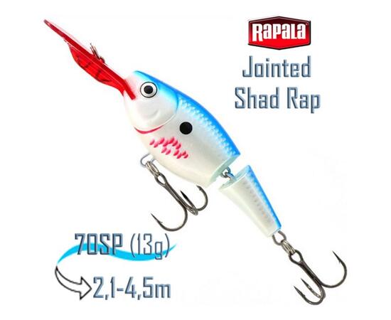 Воблер RAPALA Jointed Shad Rap 07, BBSD