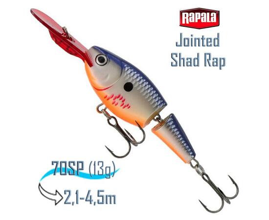 Воблер RAPALA Jointed Shad Rap 07, BOSD