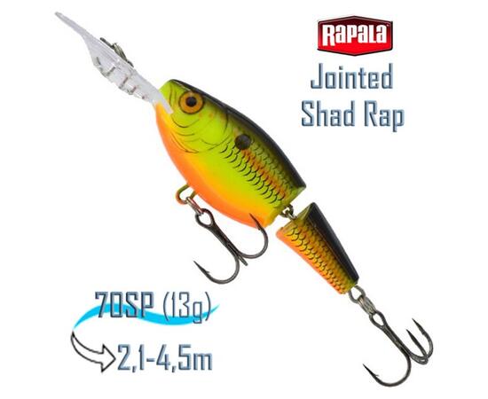 Воблер RAPALA Jointed Shad Rap 07, CB