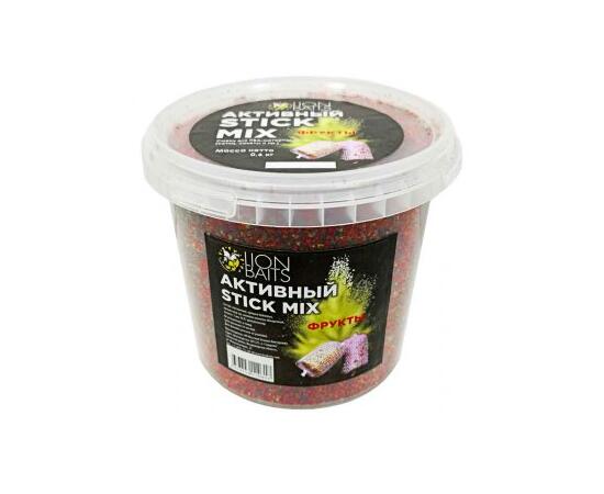 Lion baits Stick mix Активный "Фрукты" ведро 600 гр