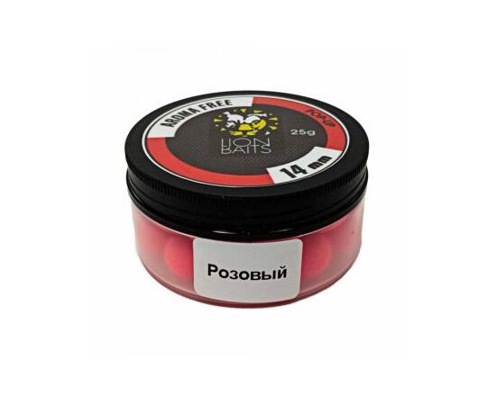 Lion Baits Бойлы плавающие Pop-Up "Aroma Free" (без аромы) розовые 14 мм