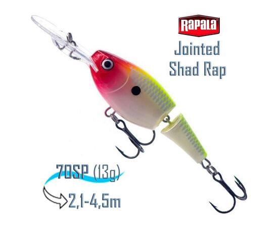 Воблер RAPALA Jointed Shad Rap 07, CLN