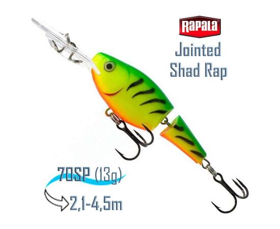 Воблер RAPALA Jointed Shad Rap 07, FT