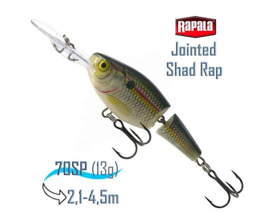 Воблер RAPALA Jointed Shad Rap 07, SD