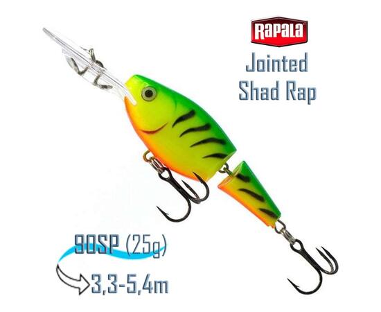 Воблер RAPALA Jointed Shad Rap 09, FT