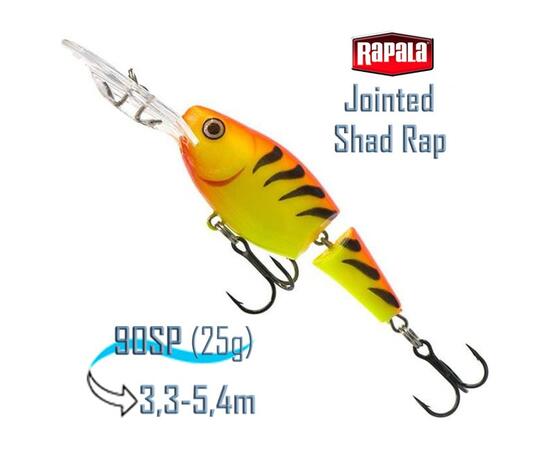 Воблер RAPALA Jointed Shad Rap 09, HT