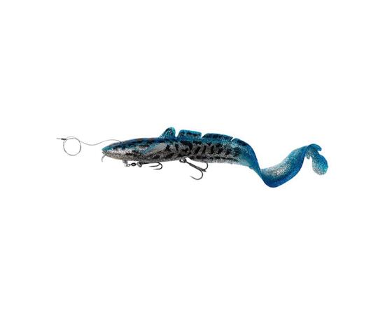 Приманка Savage Gear 3D Line Thru Burbot 36cm 216G Fast Sinking Blue Silver UV