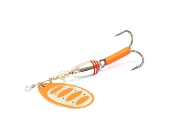 Блесна вращающаяся SAVAGE GEAR Rotex Spinner #4 11g S, Fluo Orange/Silver