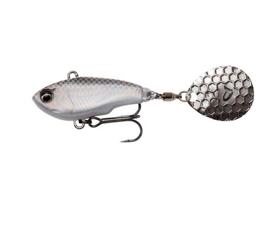 Тейл спиннер SAVAGE GEAR Fat Tail Spin 6.5cm 16g Sinking, White Silver
