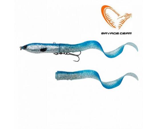 Приманка мягкая SAVAGE GEAR 3D Hard Eel 2+1 17cm 50g SS Blue Silver