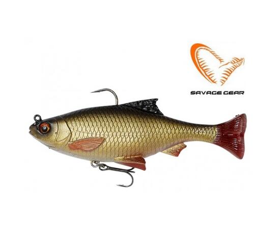 Приманка мягкая SAVAGE GEAR 3D Roach Pulsetail 10cm 17.5g S Rudd 2pcs