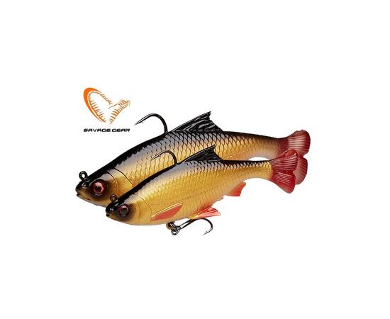 Приманка мягкая SAVAGE GEAR 3D Roach Pulsetail 10cm 17.5g S Rudd 2pcs