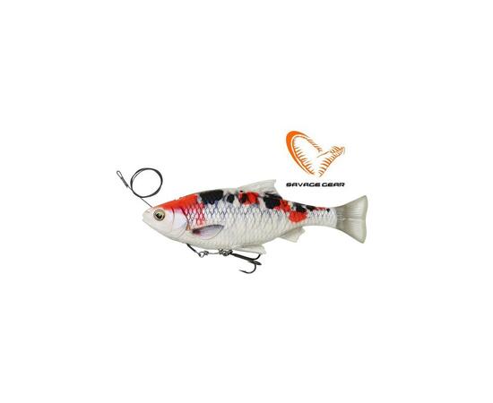 Приманка мягкая SAVAGE GEAR 4D Line Thru Pulse Tail Roach 18cm 90g SS Koi