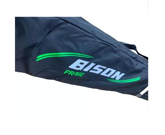Палатка зимняя трехслойная Bison Prime Extra Куб (2.40х2.40х2.10м) бело-зелёная
